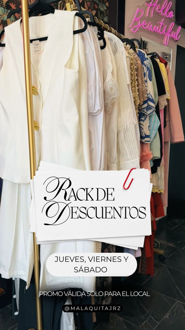 Anuncio de Malaquita: Ropa con descuento