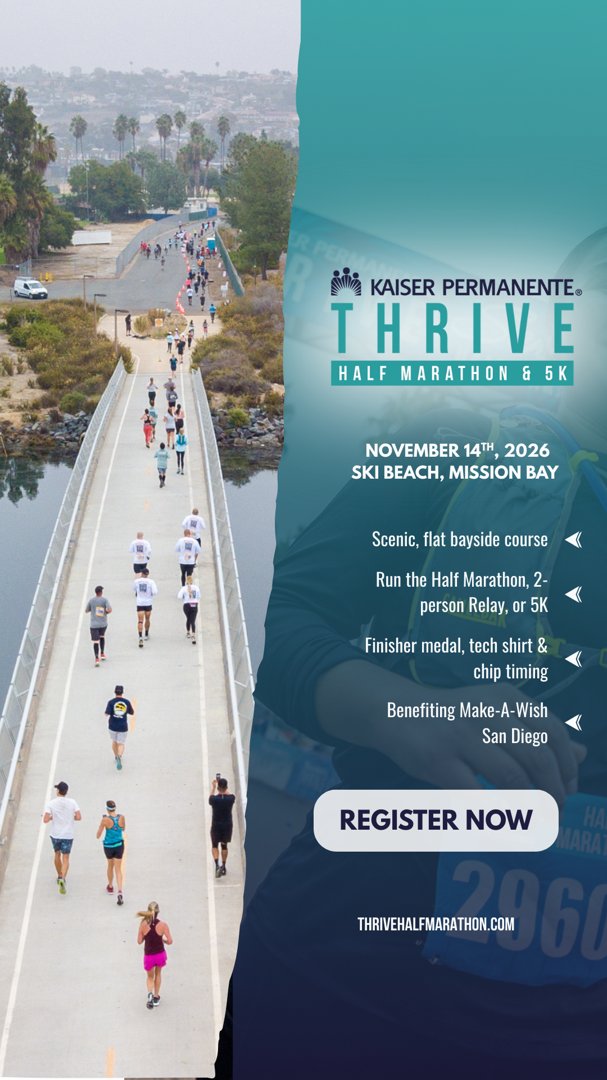 Anuncio de Kaiser Permanente Thrive Half Marathon & 5K: Half Marathon & 5K