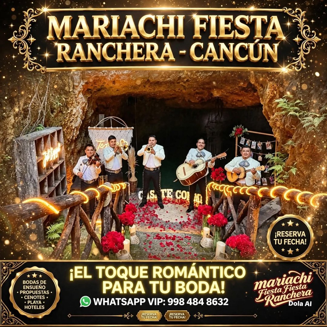 Anuncio de Cancun-Mariachi FR: grupos musicales