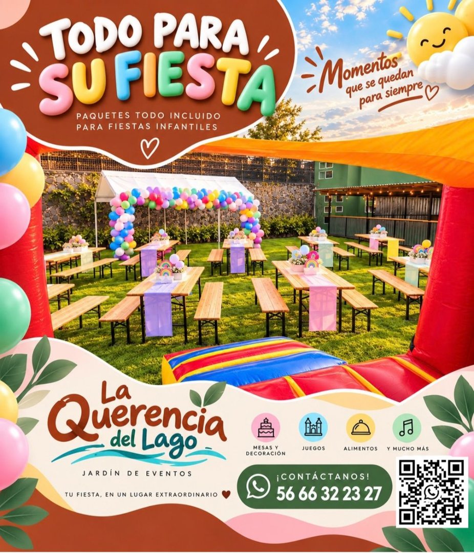 Anuncio de La querencia del lago: paquetes todo incluido para fiestas infantiles