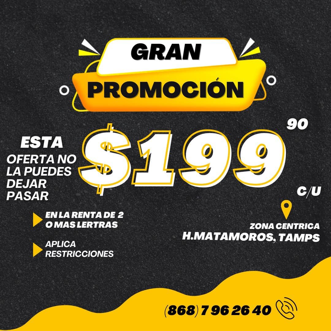 Anuncio de TYM: Organización de eventos
