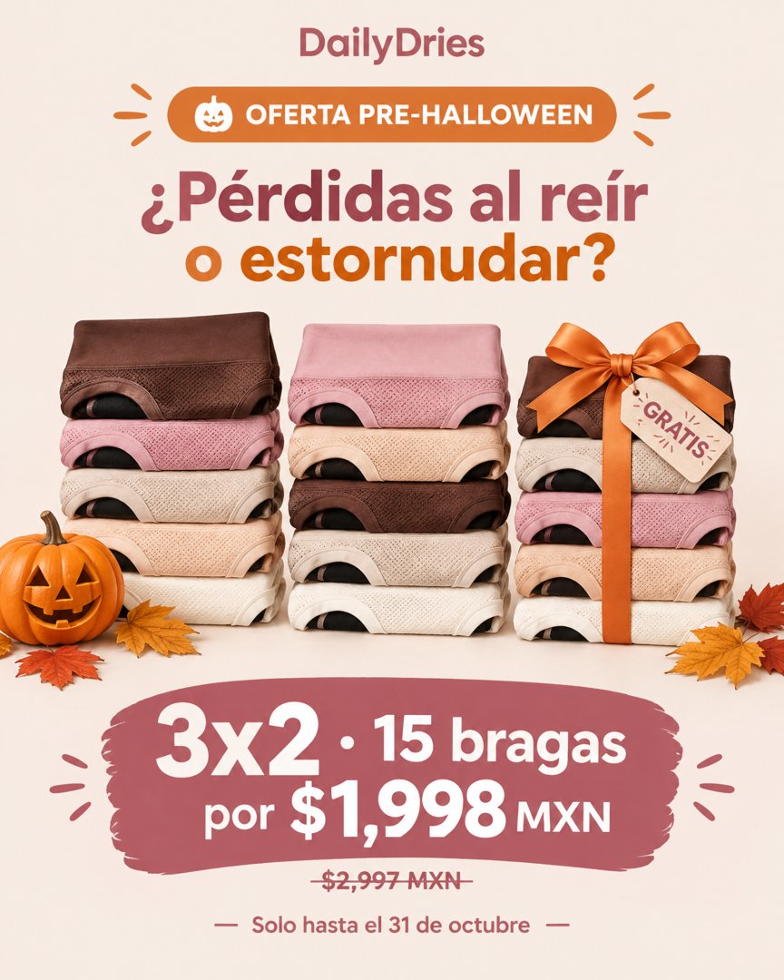 Anuncio de DailyDries: bragas