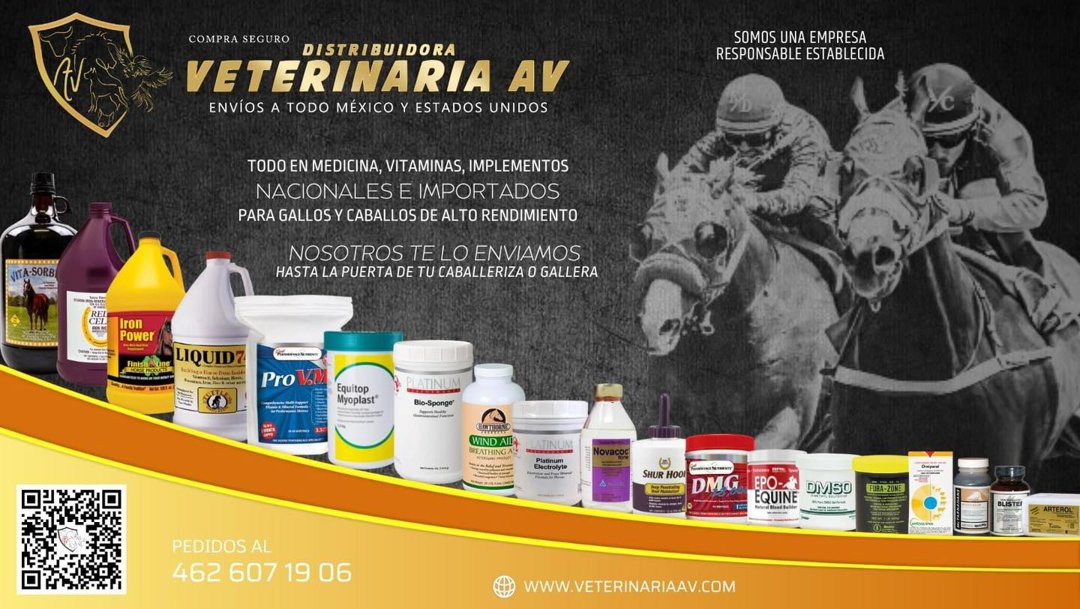 Anuncio de Distribuidora Veterinaria AV: Distribuidora de medicinas, vitaminas e implementos para caballos y gallos