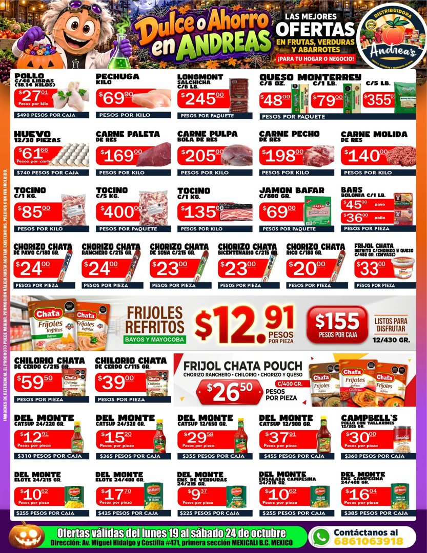 Anuncio de Distribuidora Andrea's: distribuidora de abarrotes y alimentos
