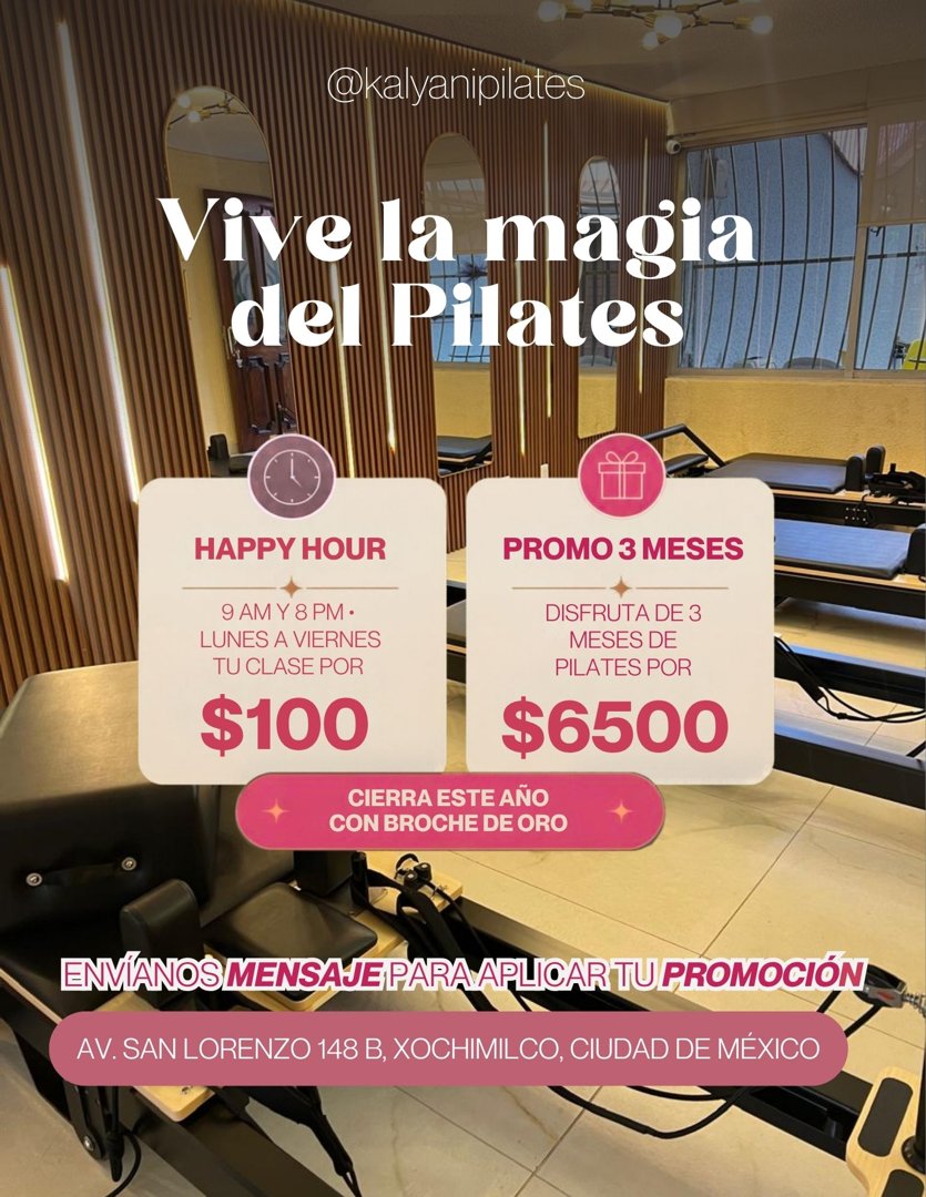Anuncio de Kalyanipilates: Clases de Pilates