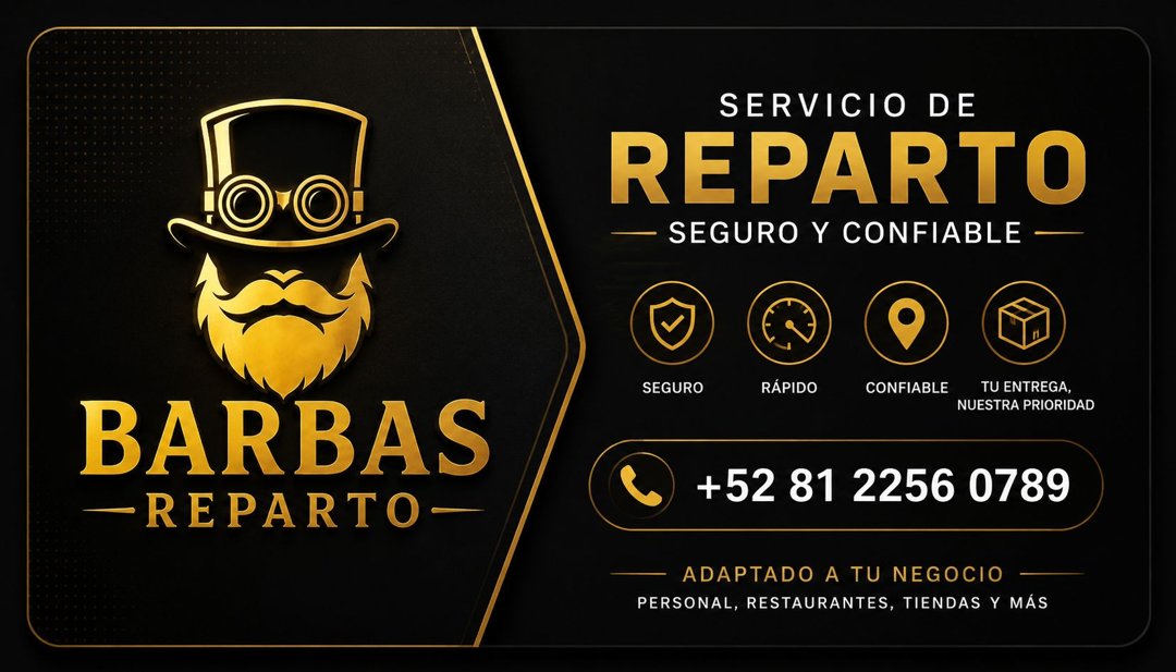 Anuncio de Barbas Reparto: Reparto seguro y confiable