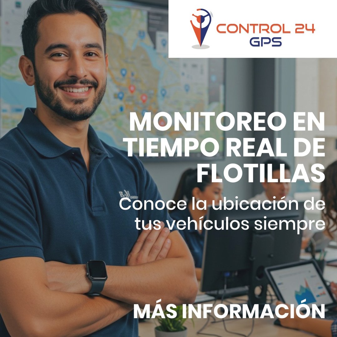 Anuncio de Control GPS: Monitoreo en tiempo real de flotas