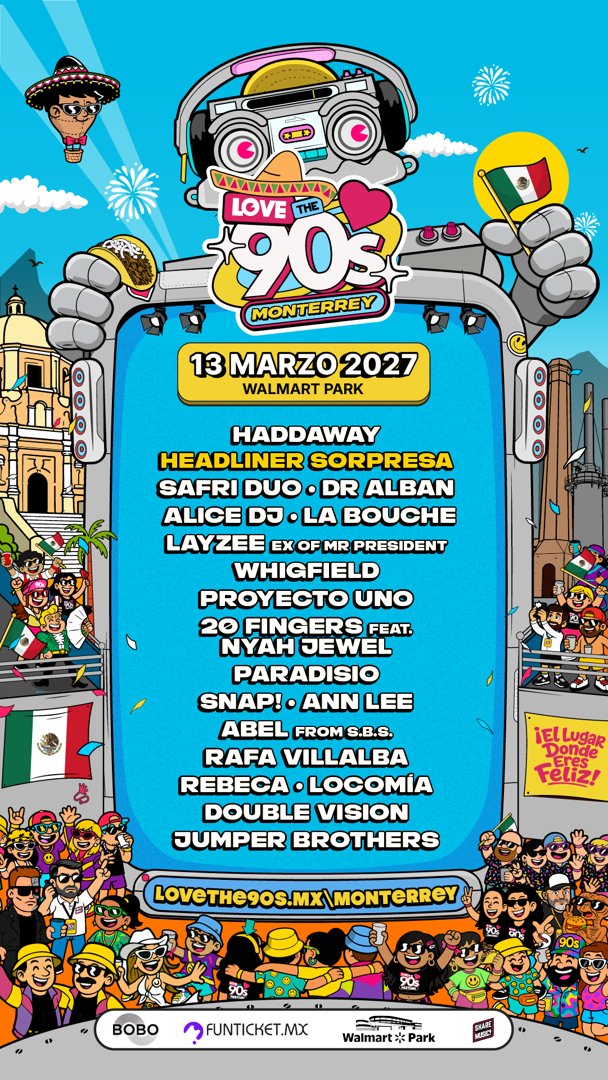 Anuncio de Love The 90s LATAM