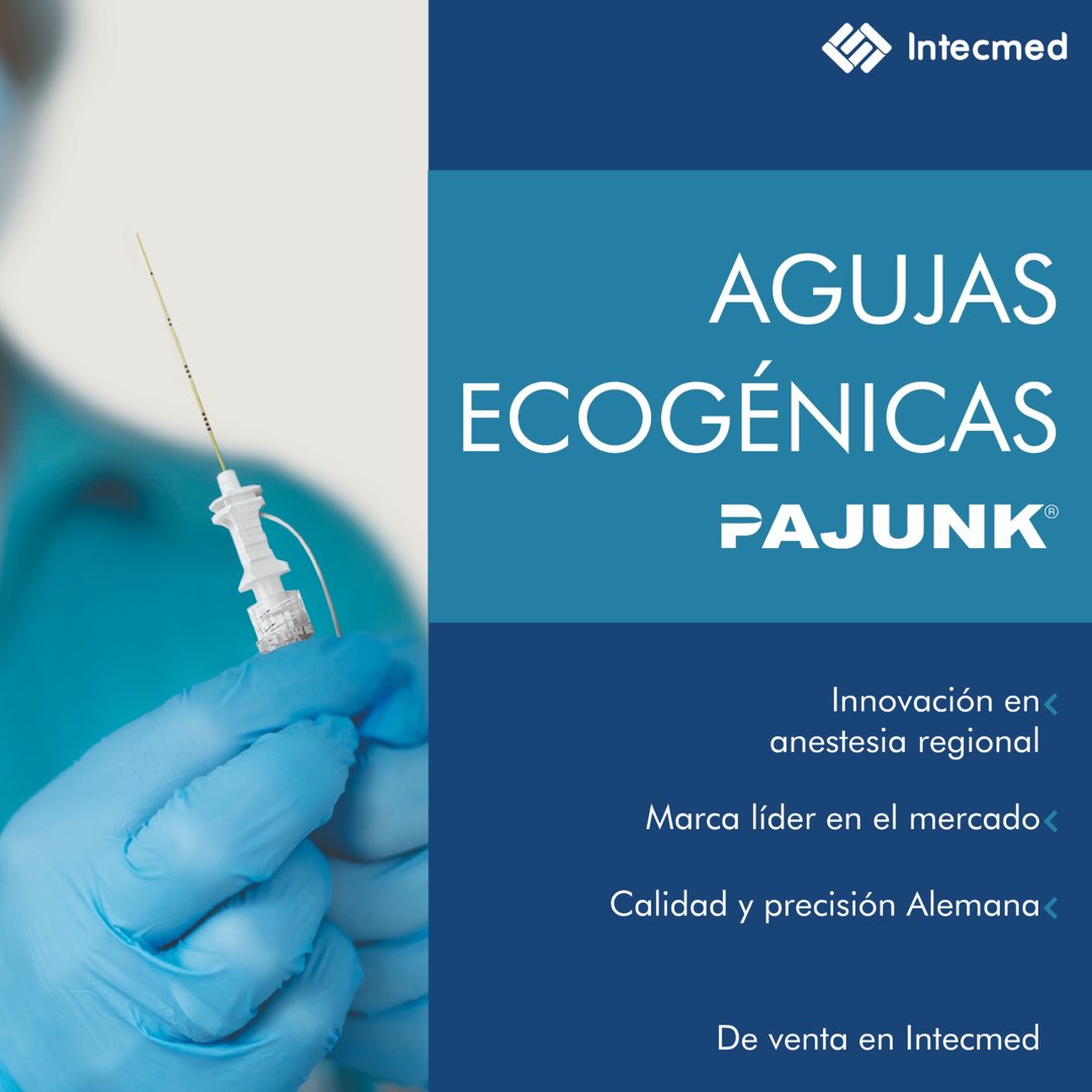 Anuncio de Intecmed: Agujas ecogénicas Pajunk