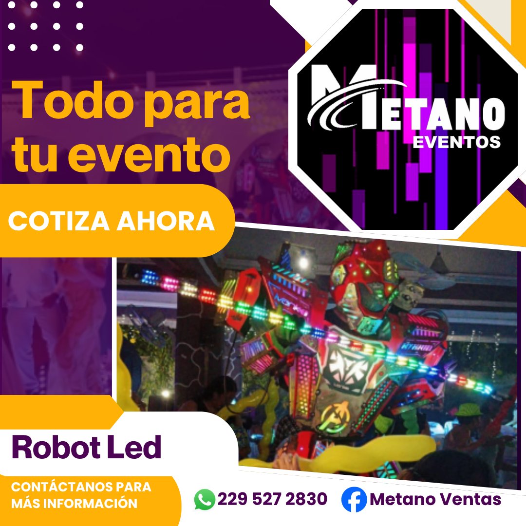 Anuncio de Metano Ventas: Organización de eventos