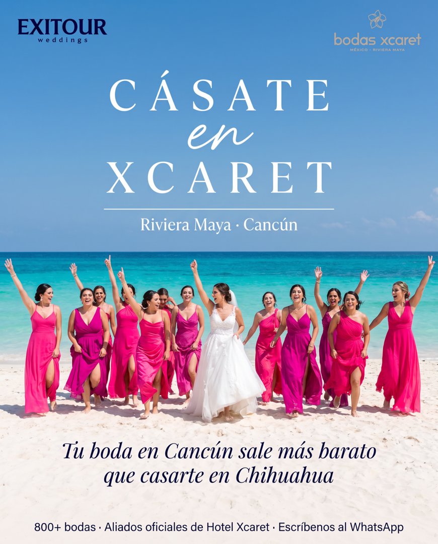 Anuncio de Exitour Agencia de Viajes: Boda todo incluido en Hotel Xcaret
