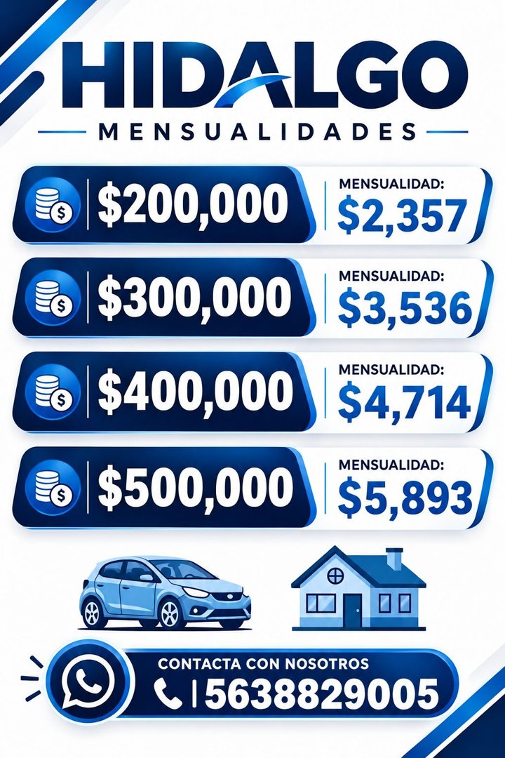 Anuncio de Asesor comercial César: Financiamiento de autos y viviendas