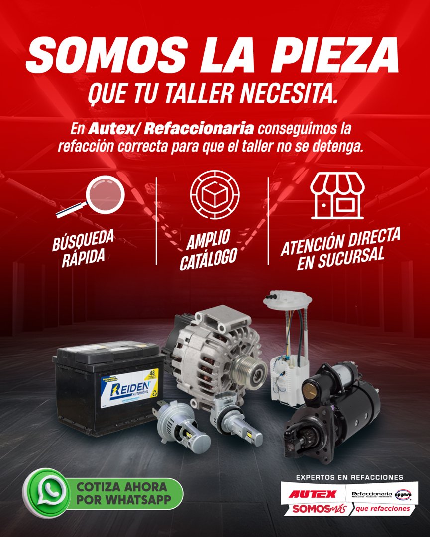 Anuncio de Apymsa: refaccionaria