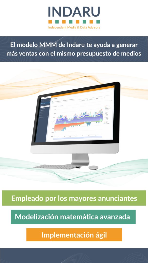 Anuncio de Indaru: consultoría de modelización de medios