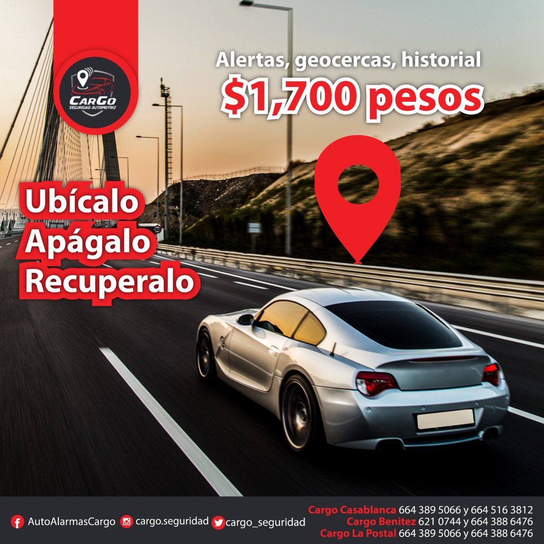 Anuncio de Auto Alarmas CARGO