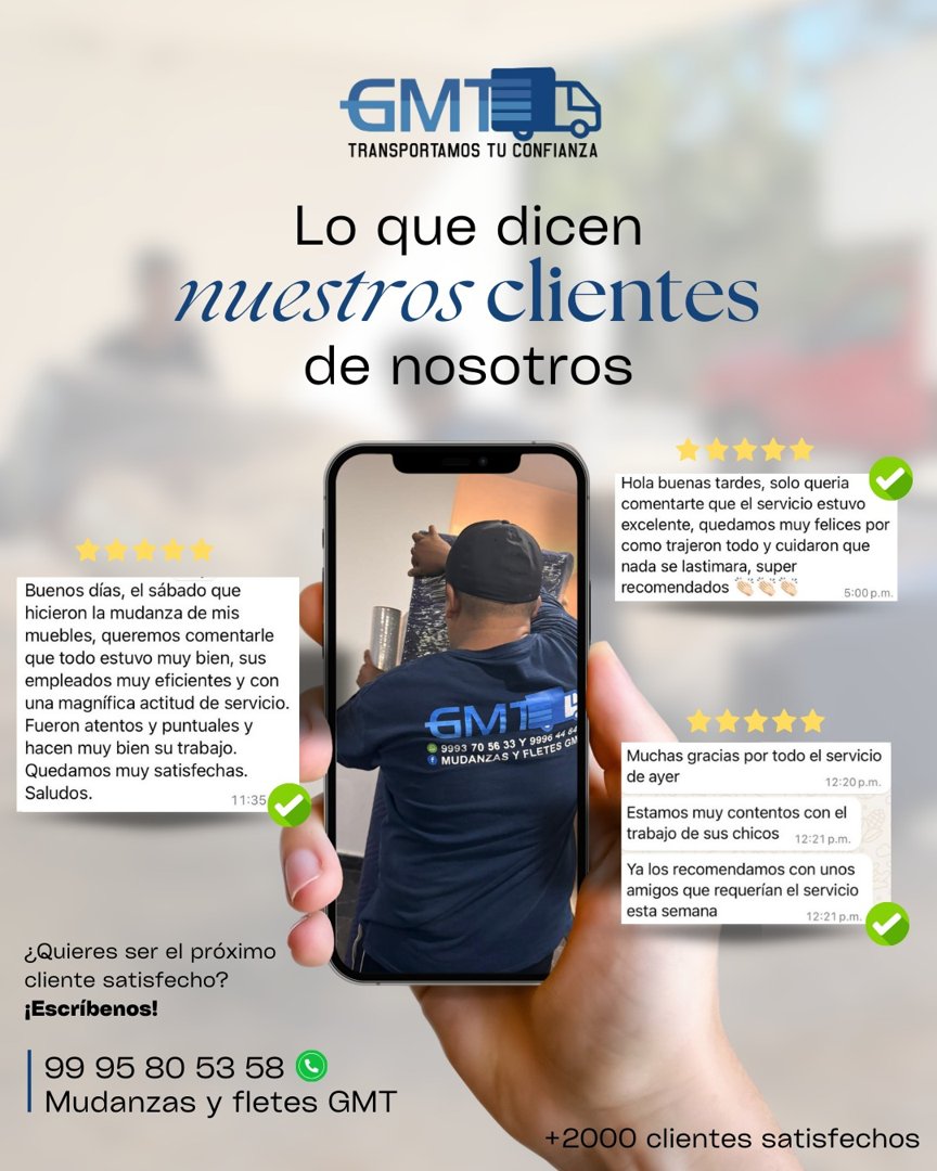 Anuncio de Mudanzas y Fletes GMT