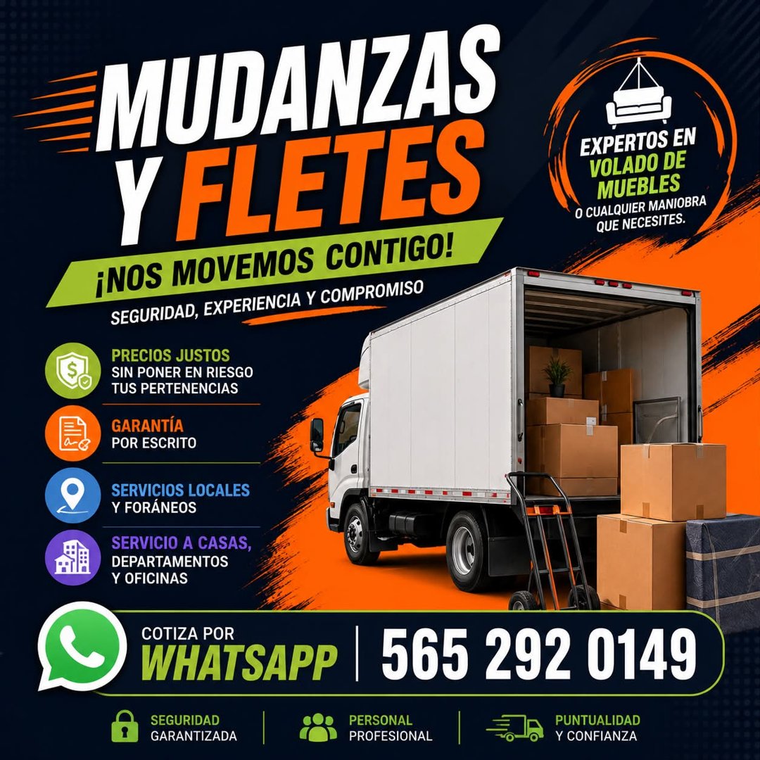 Anuncio de Mudanzas y Fletes R&L