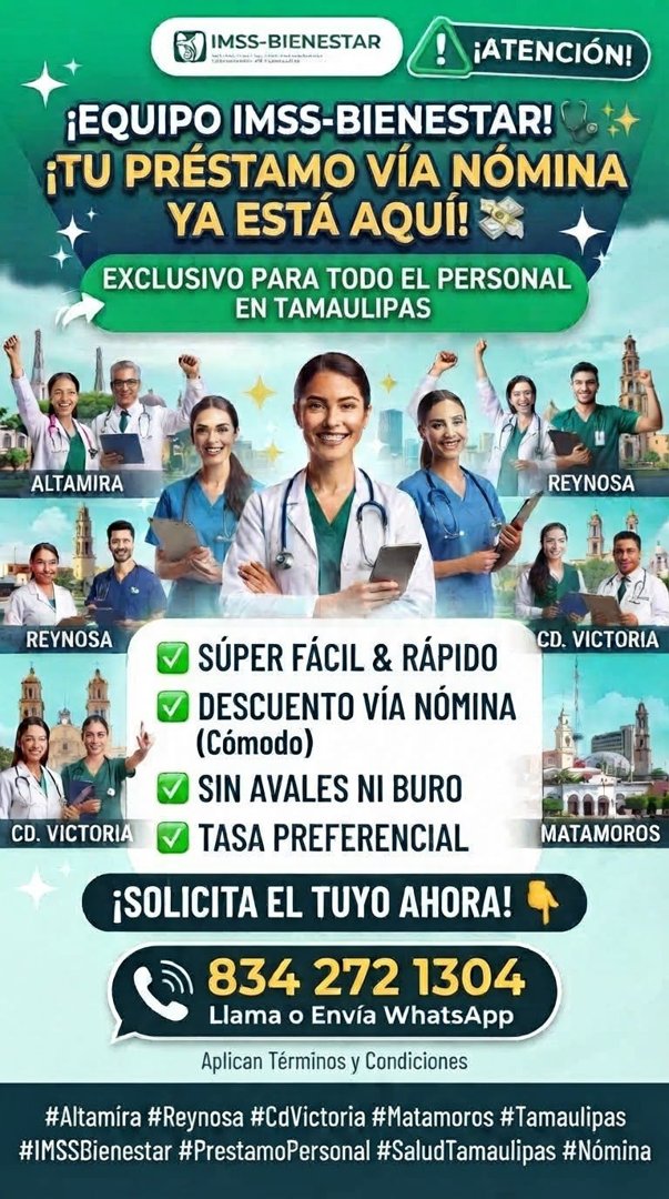 Anuncio de Más Nómina & Deny León: préstamo vía nómina