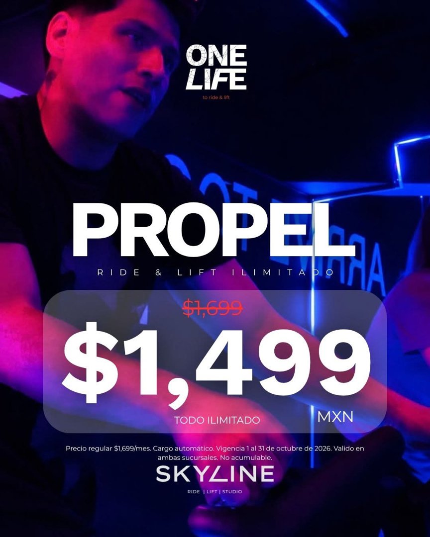 Anuncio de Skyline Ride&Fit