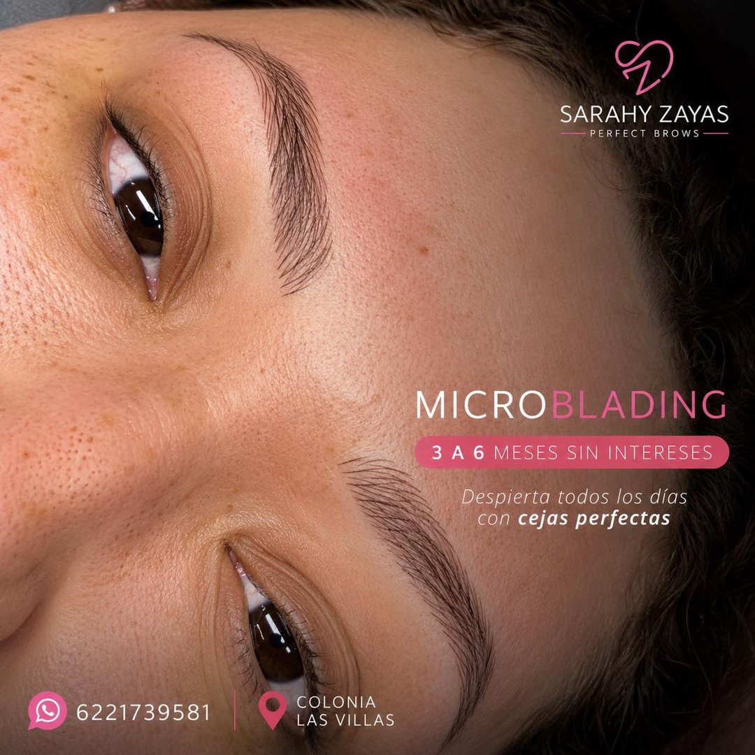 Anuncio de Sarahy Zayas Perfect Brows: Microblading