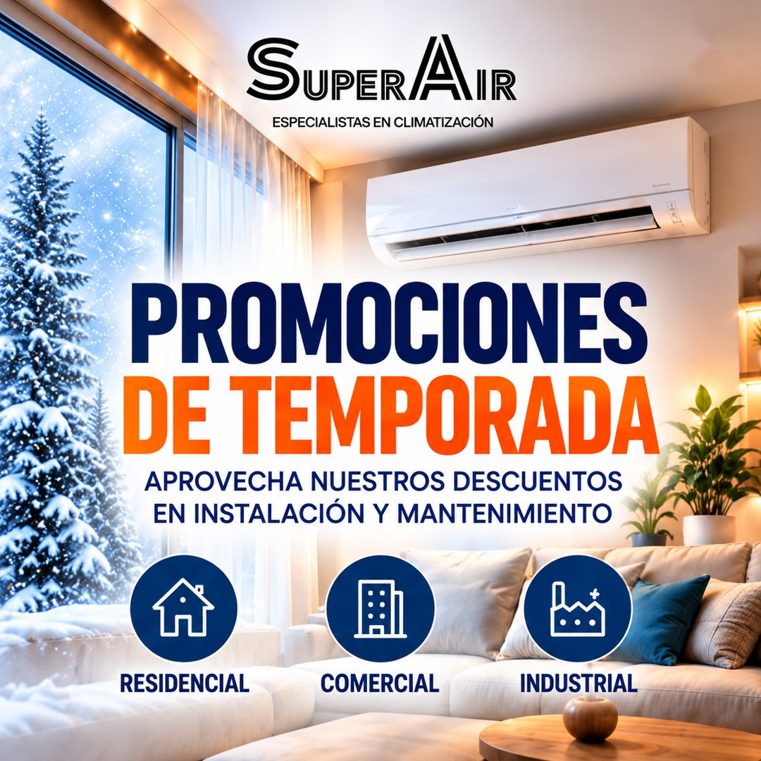 Anuncio de SUPER AIR: instalación y mantenimiento de aire acondicionado