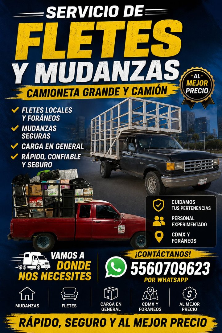 Anuncio de Mudanzas y Soluciones: Mudanzas y fletes