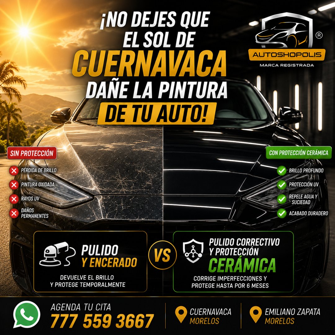 Anuncio de Autoshopolis New Car Detailing Garage: pulido y protección cerámica