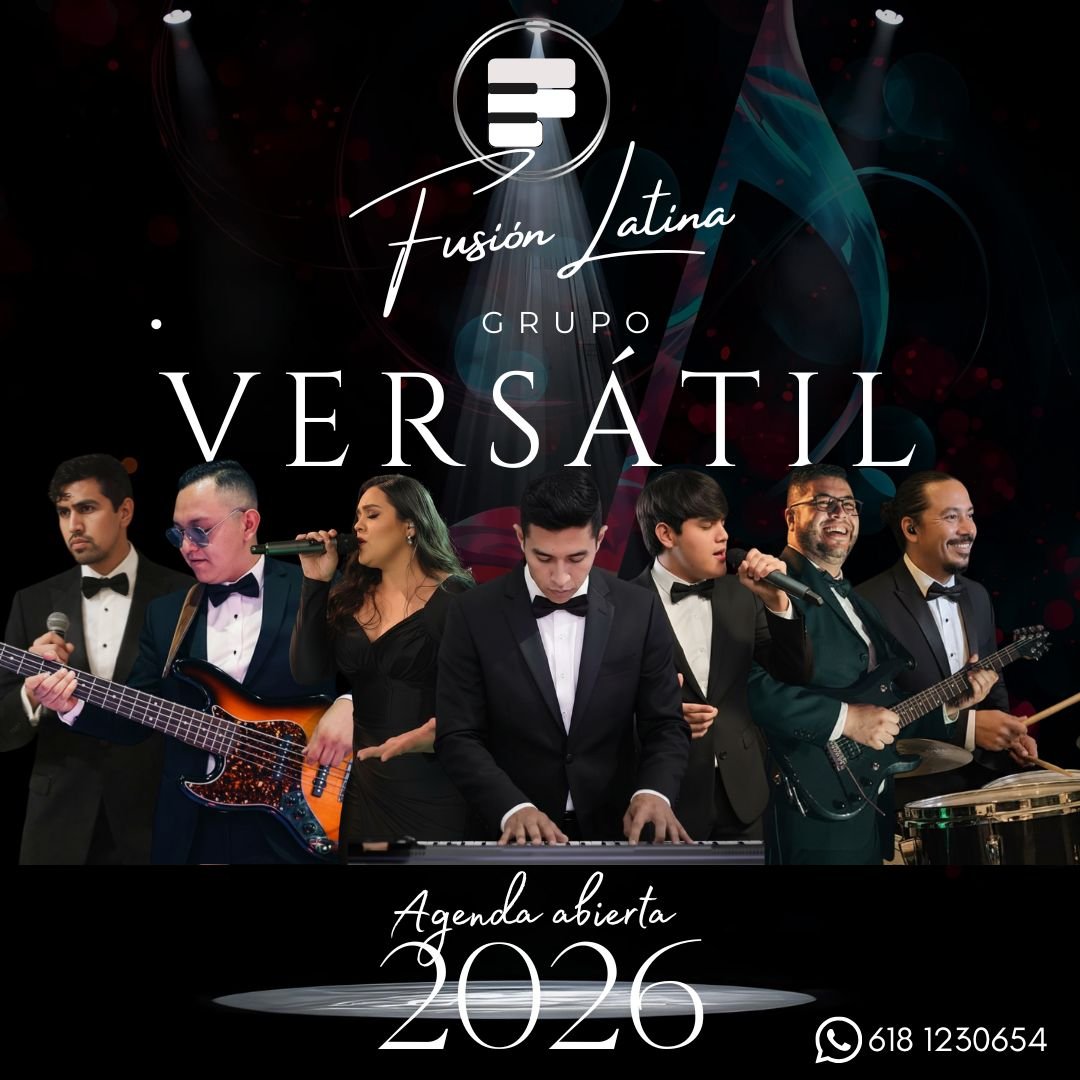 Anuncio de Fusión Latina: grupo musical para eventos