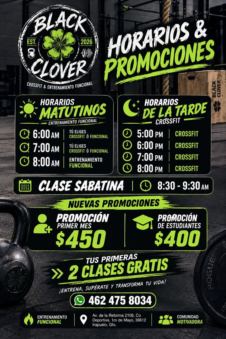 Anuncio de Black clover Crossfit: CrossFit y entrenamiento funcional