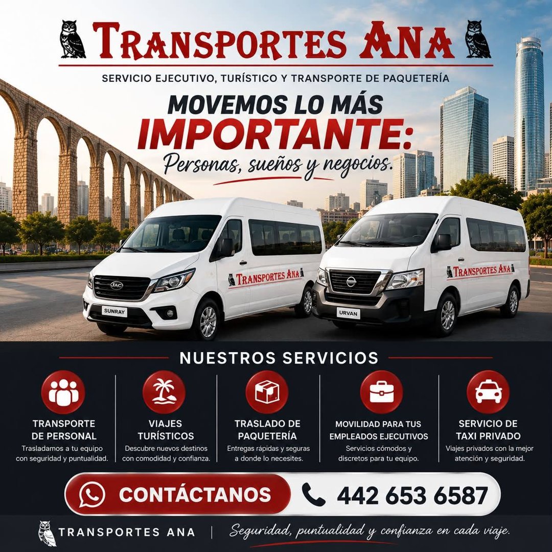 Anuncio de Transportes Ana
