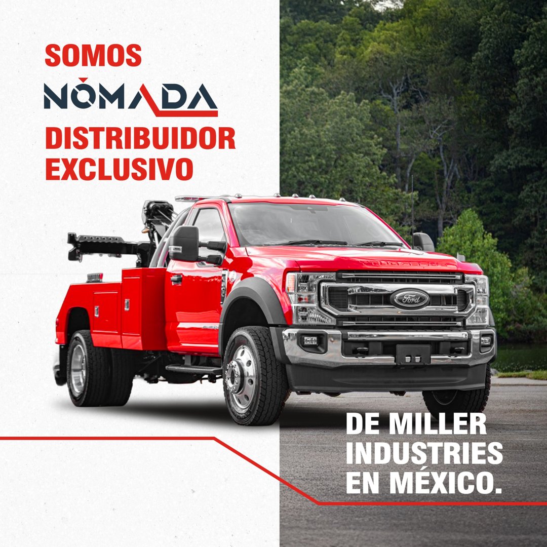 Anuncio de NÓMADA México: Distribución de grúas de arrastre y plataforma