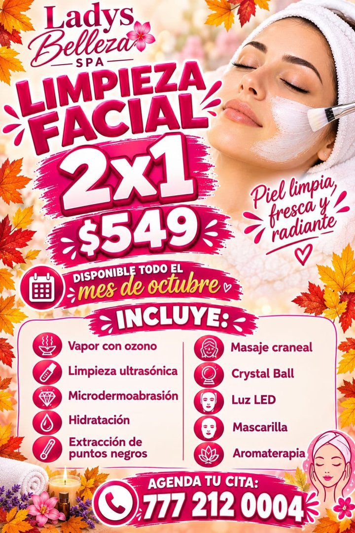 Anuncio de Ladys Belleza Spa: Limpieza facial