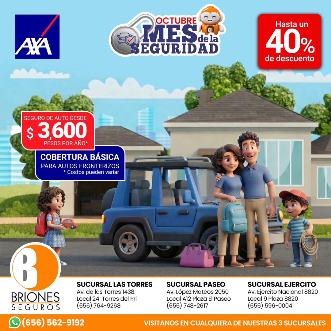 Anuncio de Briones, Agente de Seguros: seguro de auto