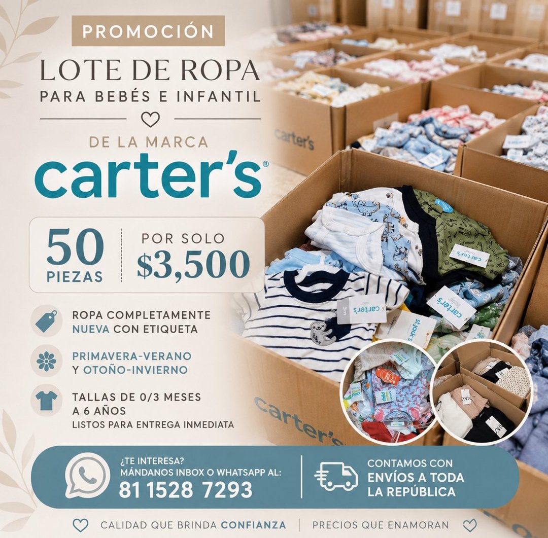 Anuncio de LUNA SHOP: Lote de ropa para bebés e infantil