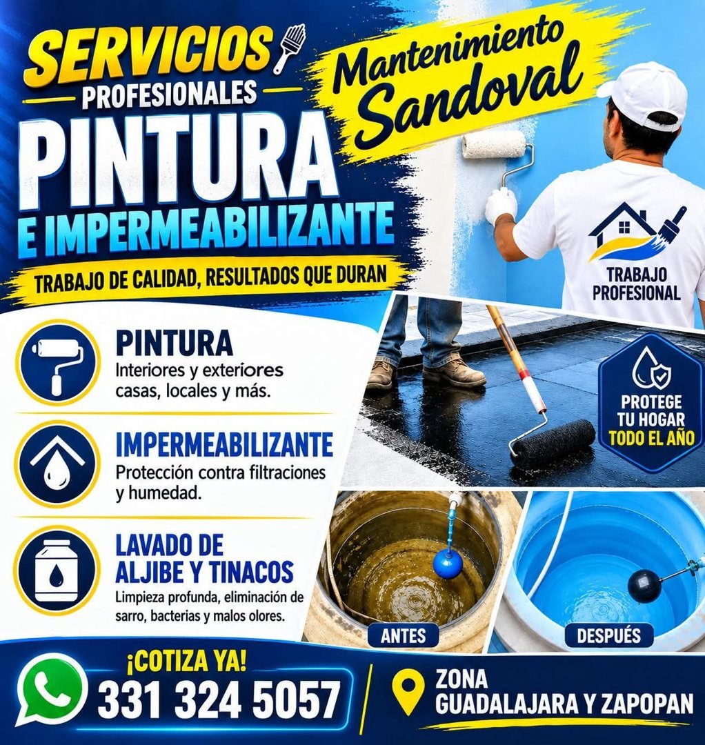 Anuncio de Mantenimiento General y Residencial "César": Pintura e impermeabilización