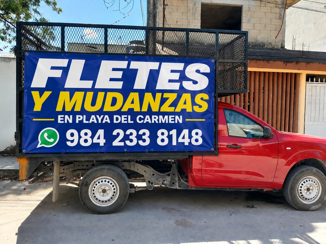 Anuncio de Fletes y mudanzas Playa del carmen