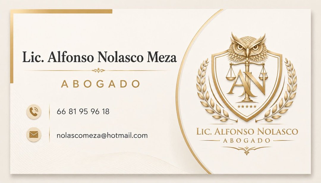 Anuncio de Lic. Alfonso Nolasco