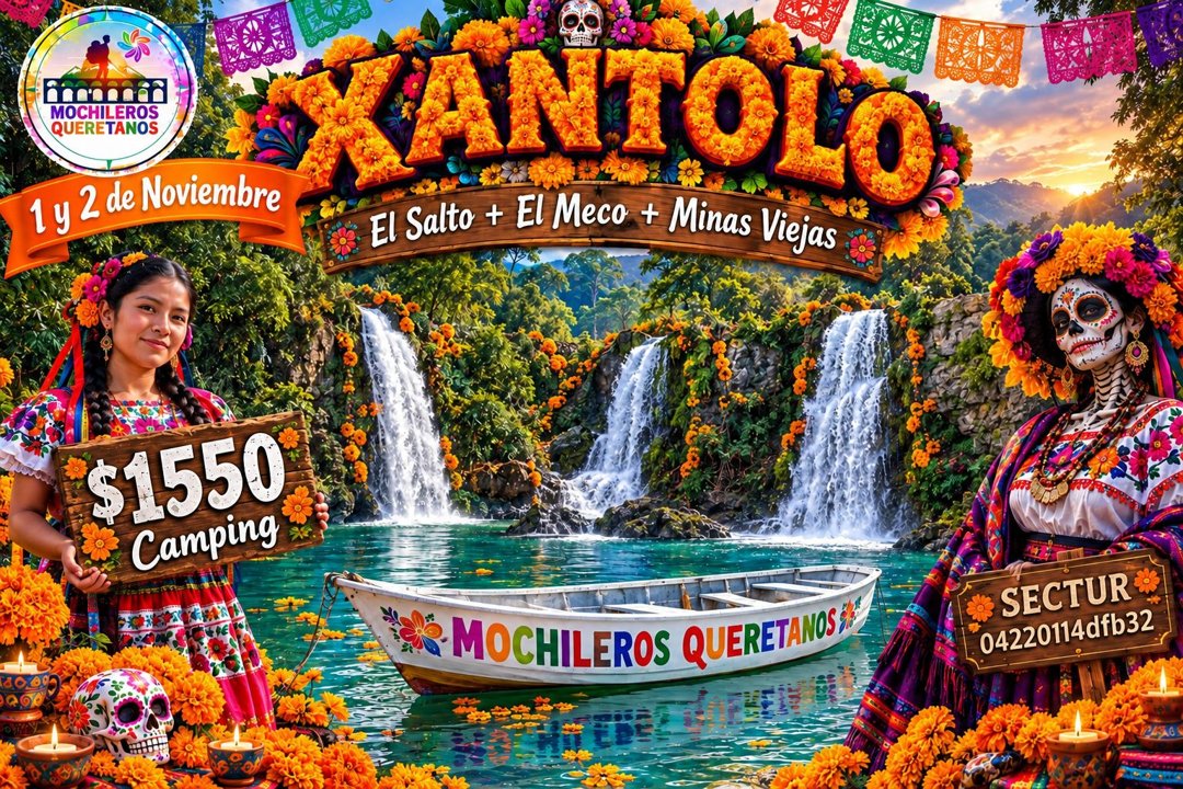 Anuncio de Mochileros Queretanos: Viaje a Xantolo