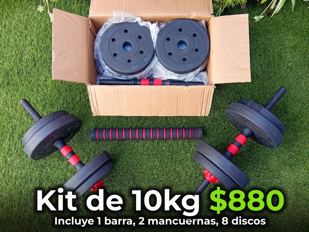 Anuncio de Sr. Mancuerna: Kit de mancuernas y pesas ajustables