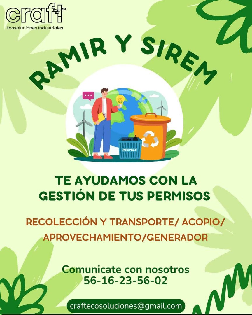 Anuncio de CRAFT Ecosoluciones Industriales: gestión de permisos
