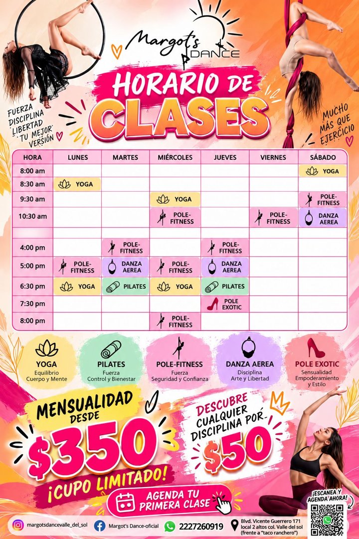 Anuncio de Margot's Dance-oficial: Clases de fitness y danza