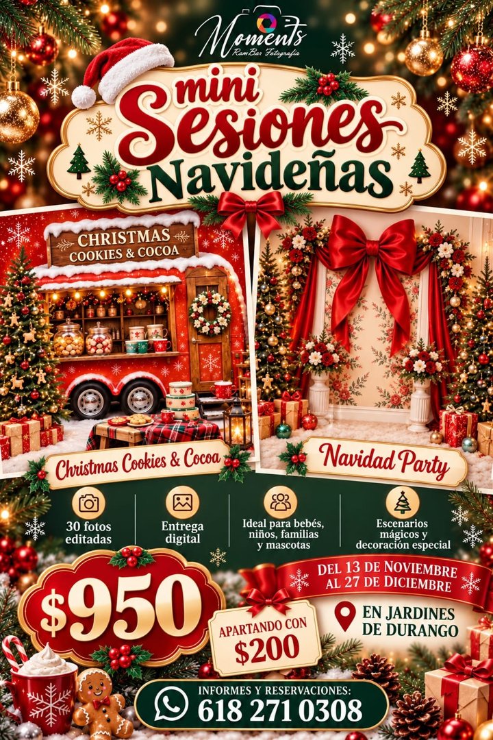 Anuncio de RamBar Fotografía: Mini sesiones navideñas