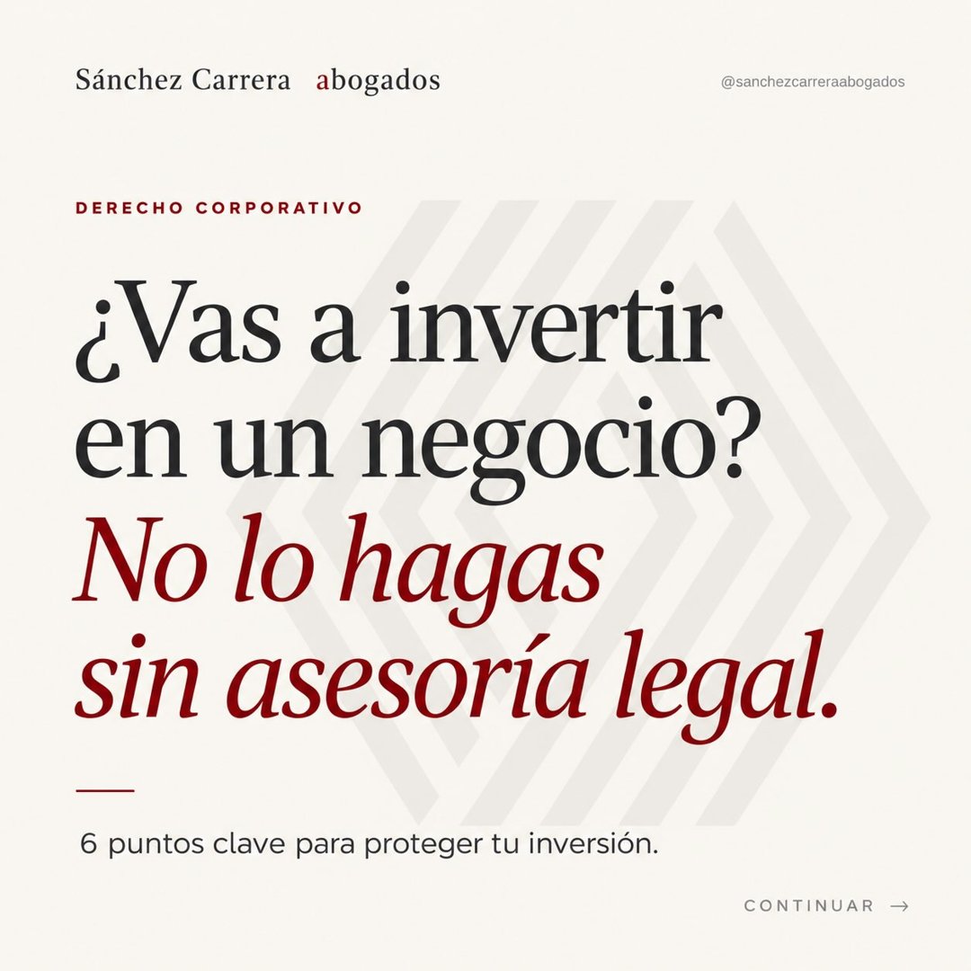 Anuncio de sanchezcarreraabogados: asesoría legal para empresas