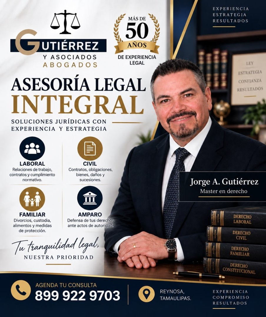 Anuncio de Gutierrez y Asociados Abogados: asesoría legal integral