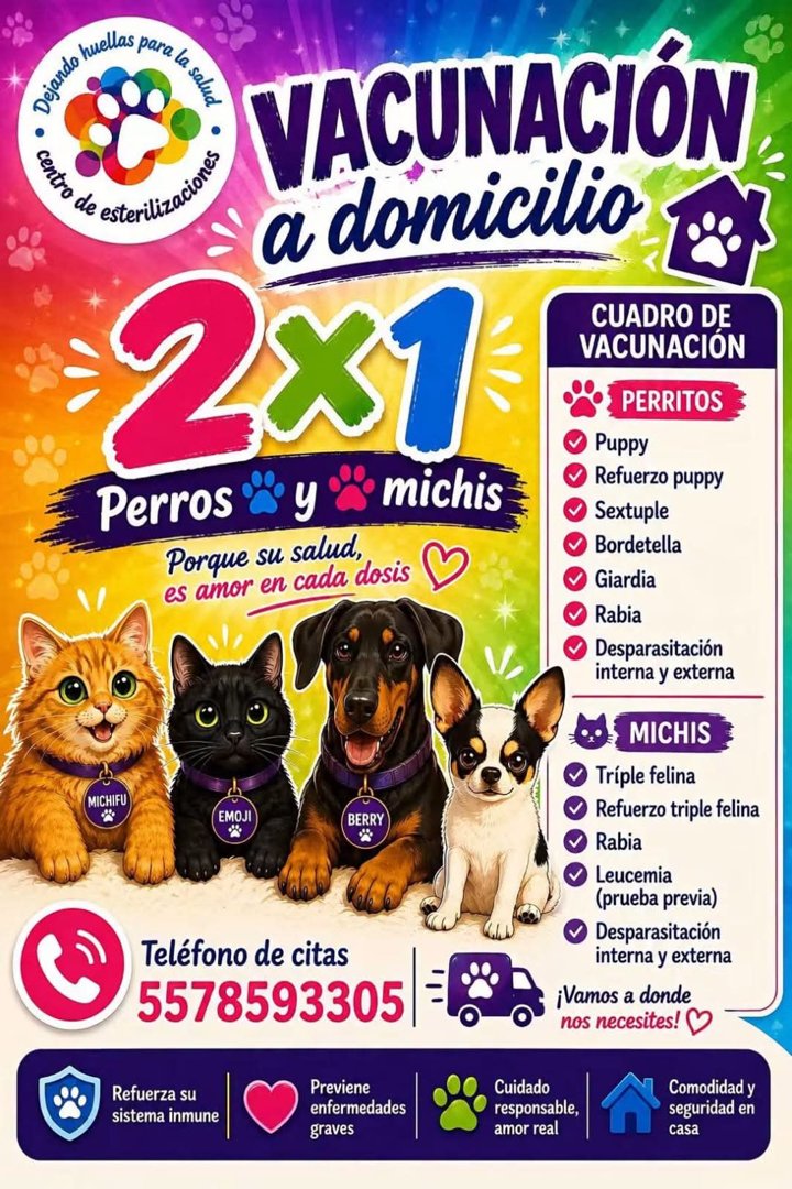 Anuncio de Dejando Huellas para la Salud: Vacunación a domicilio
