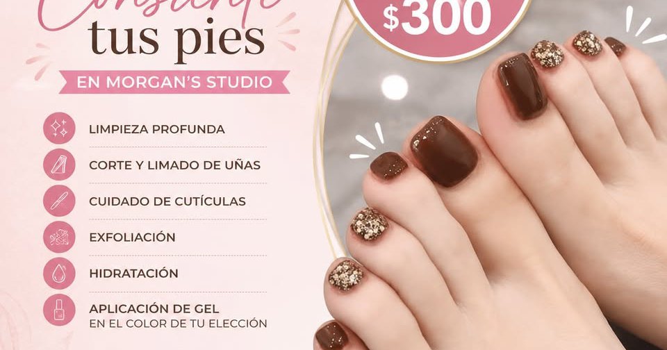 Anuncio de Morgan’s Studio: pedicura