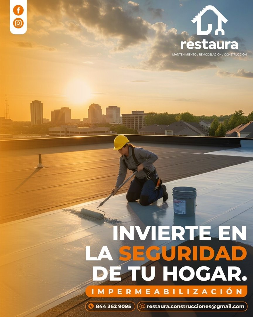 Anuncio de Restaura Construcciones: impermeabilización