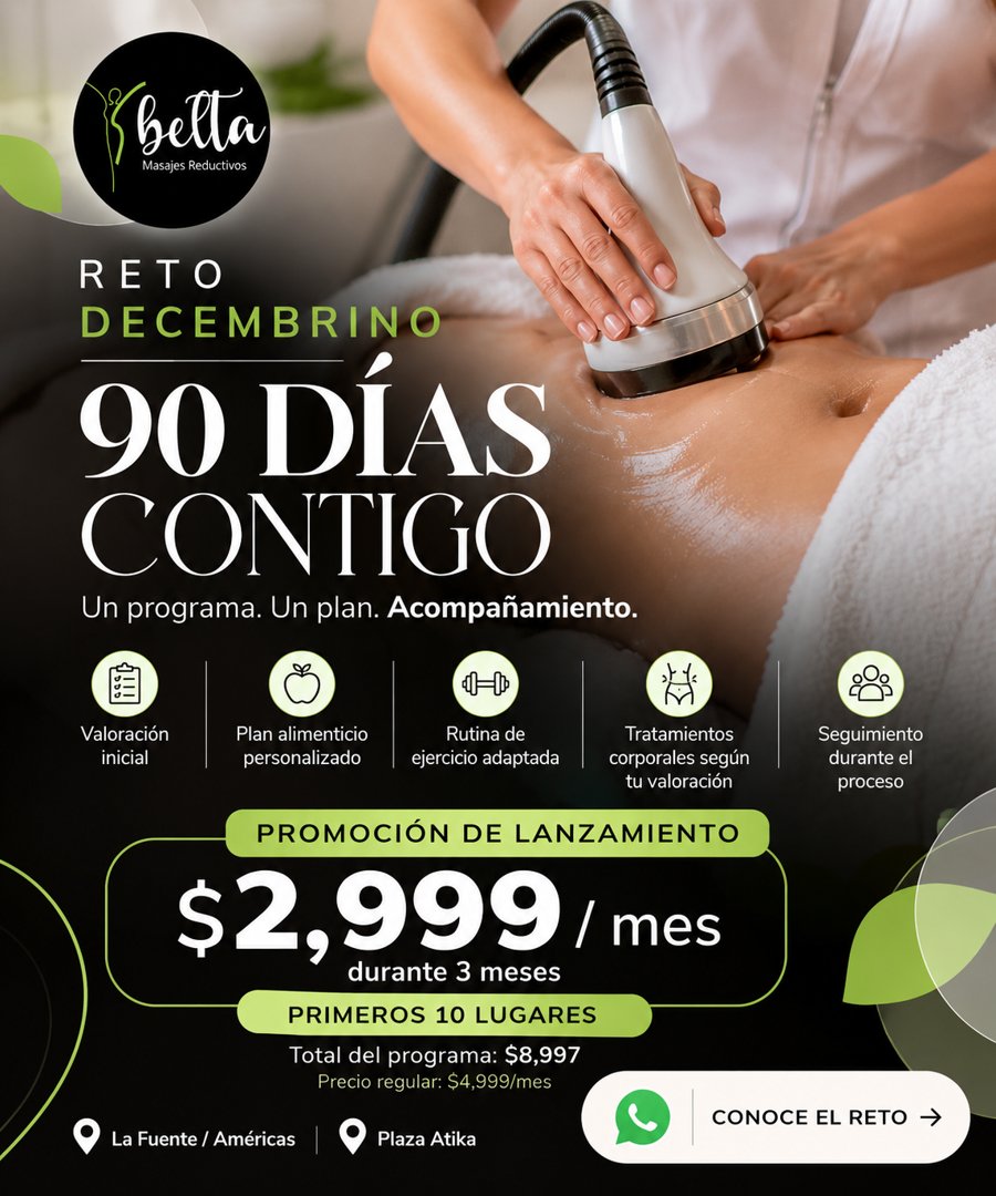 Anuncio de Sbelta Spa: programa de 90 días