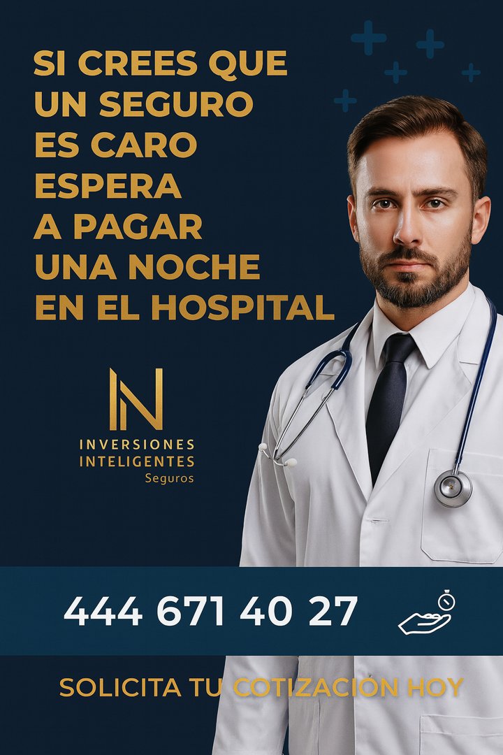 Anuncio de Inversiones Inteligentes: Seguro de gastos médicos