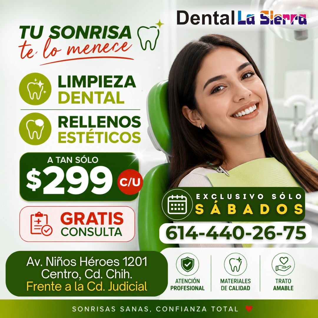 Anuncio de Dental La Sierra Suc. Centro: Limpieza dental y rellenos estéticos